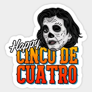 Cinco de Cuatro Sticker